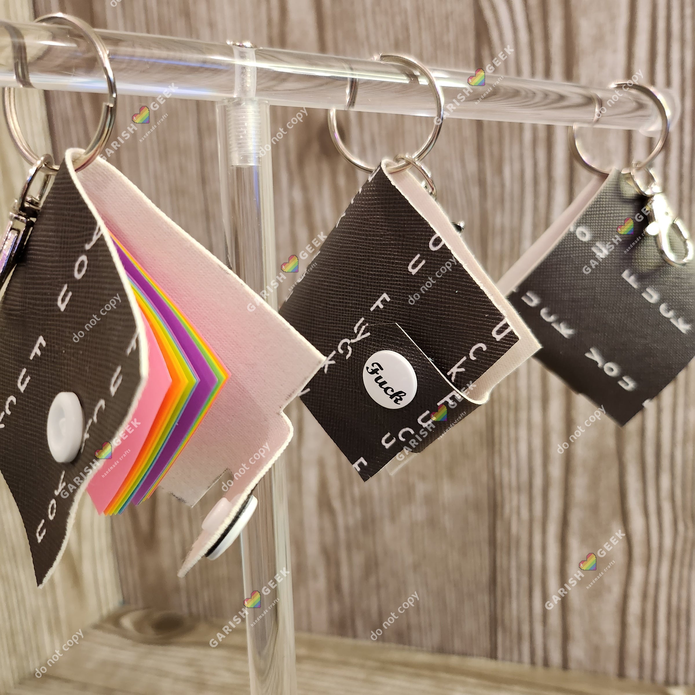 Keychain Note Books Mini Keychain Notebooks | Garish Geek